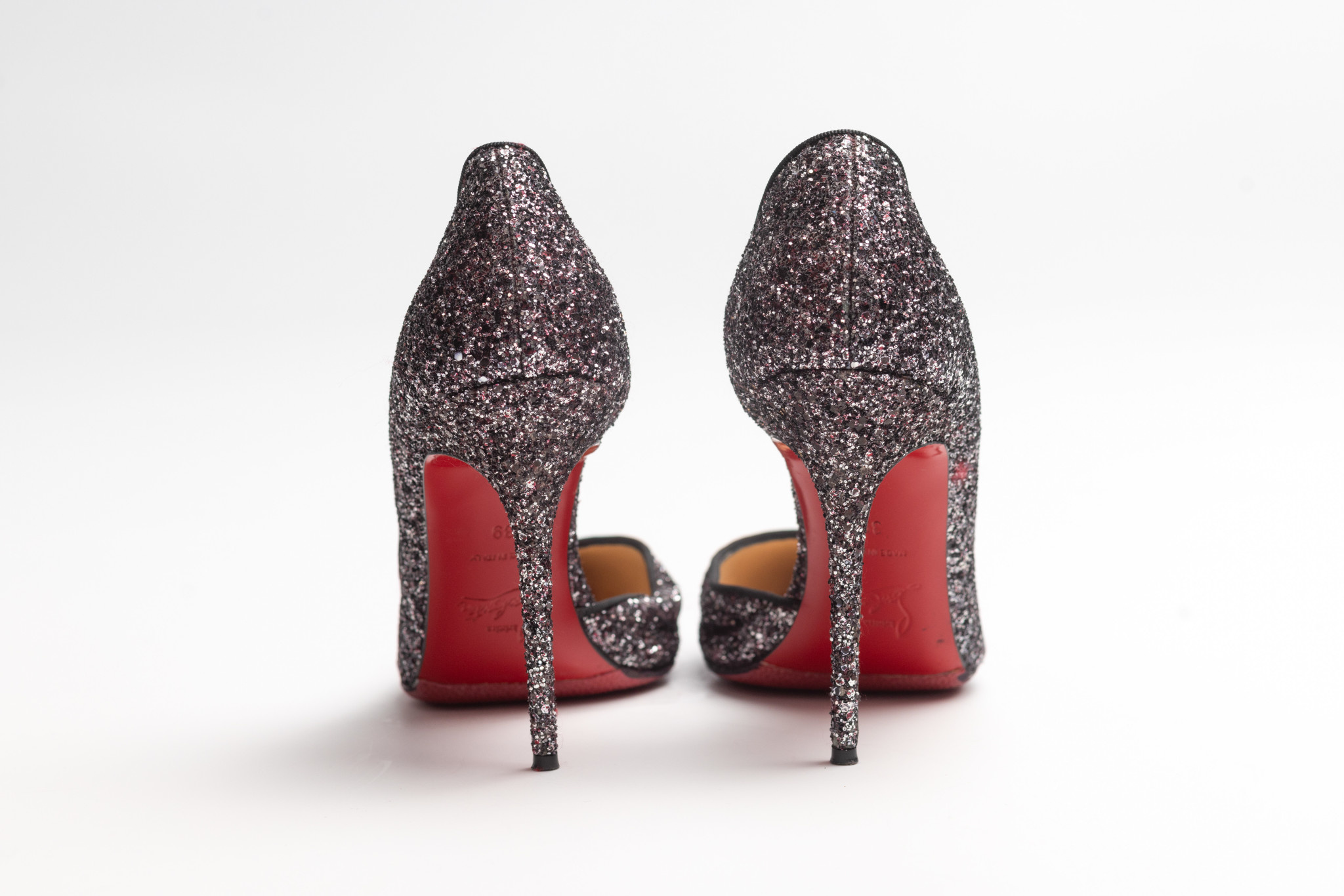 BLACK GLITTER IRIZA HEELS EU 39 CRTBLNCHSHP