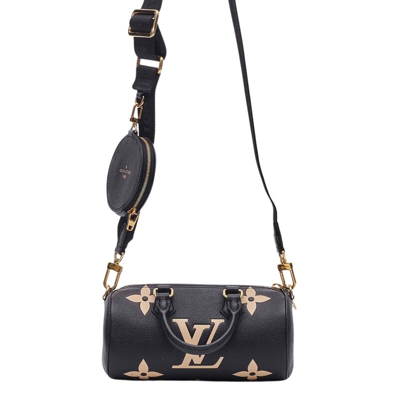 LOUIS VUITTON LOUIS VUITTON MONOGRAM BLACK EMPREINTE PAPILLON BB BAG
