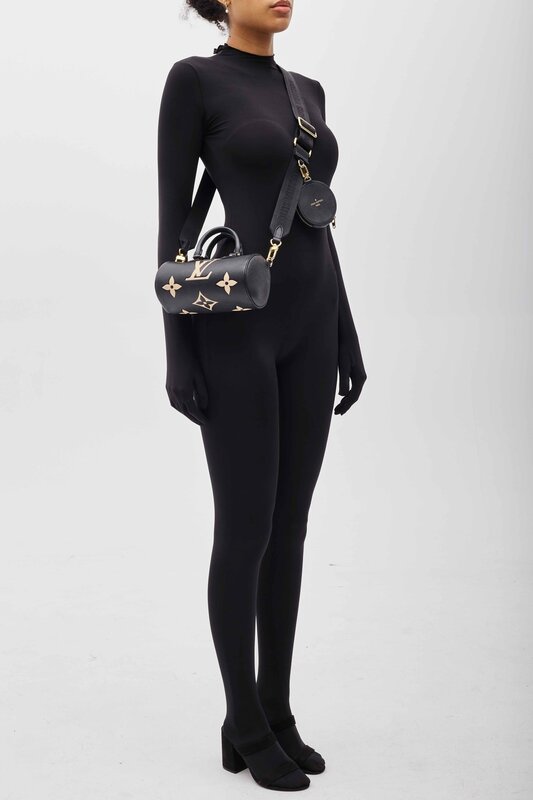 LOUIS VUITTON LOUIS VUITTON MONOGRAM BLACK EMPREINTE PAPILLON BB BAG