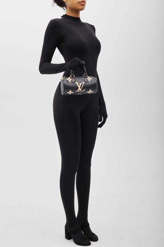 LOUIS VUITTON LOUIS VUITTON MONOGRAM BLACK EMPREINTE PAPILLON BB BAG