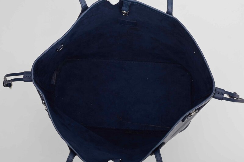 LOUIS VUITTON LOUIS VUITTON BLUE MARINE EPI LEATHER NEVERFULL MM TOTE BAG