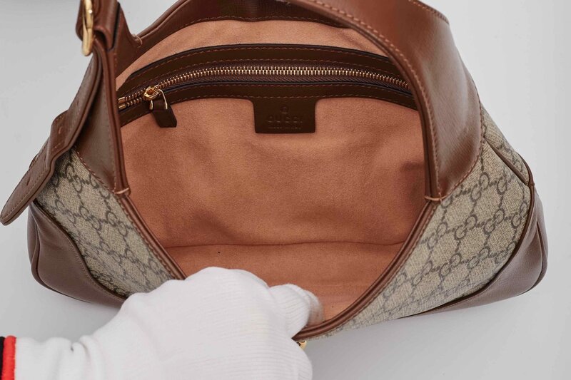 GUCCI GUCCI SUPREME CANVAS JACKIE 1961 SMALL SHOULDER BAG
