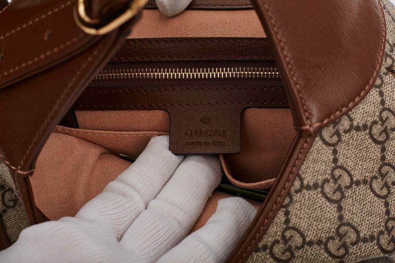 GUCCI GUCCI SUPREME CANVAS JACKIE 1961 SMALL SHOULDER BAG
