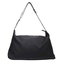 GUCCI GUCCI NYLON BLACK MONOGRAM HOBO 48HR TRAVEL BAG LARGE