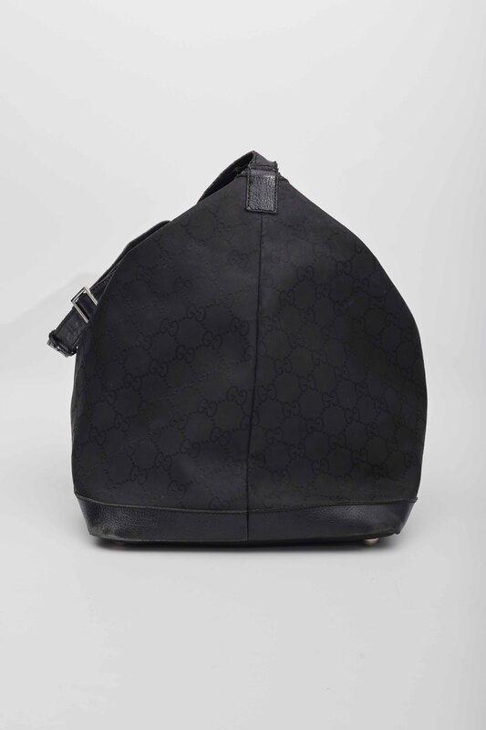 NYLON BLACK MONOGRAM HOBO 48HR TRAVEL BAG LARGE CRTBLNCHSHP