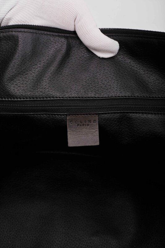 CELINE CELINE VINTAGE MONOGRAM CANVAS MACADAM BROWN TRAVEL BAG