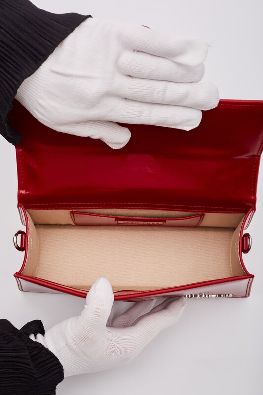JACQUEMUS JACQUEMUS LE GRAND BAMBINO RED LEATHER SHOULDER BAG