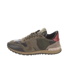 VALENTINO VALENTINO ROCKRUNNER CAMO SNEAKER (35.5) GREEN