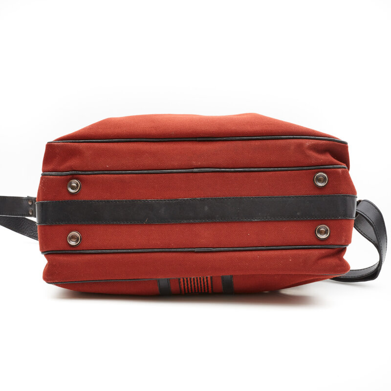 YVES SAINT LAURENT YVES SAINT LAURENT VINTAGE BURGUNDY TWEED TRIBAL MESSENGER BOOK BAG