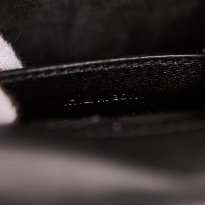 SAINT LAURENT SAINT LAURENT CALFSKIN SMALL CLASSIC MONOGRAM KATE TASSEL SATCHEL BAG