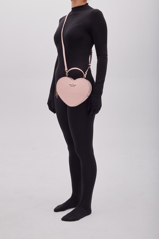 SAFFIANO PVC PINK LOVE SHACK HEART CROSSBODY BAG CRTBLNCHSHP