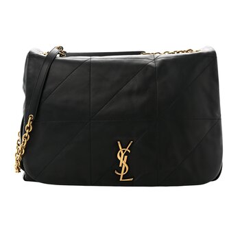 SAINT LAURENT SAINT LAURENT LAMBSKIN BLACK JAMIE 4.3 CHAIN SHOULDER BAG LARGE