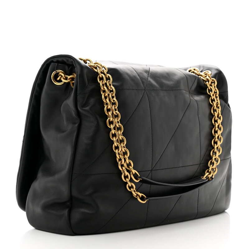SAINT LAURENT SAINT LAURENT LAMBSKIN BLACK JAMIE 4.3 CHAIN SHOULDER BAG LARGE