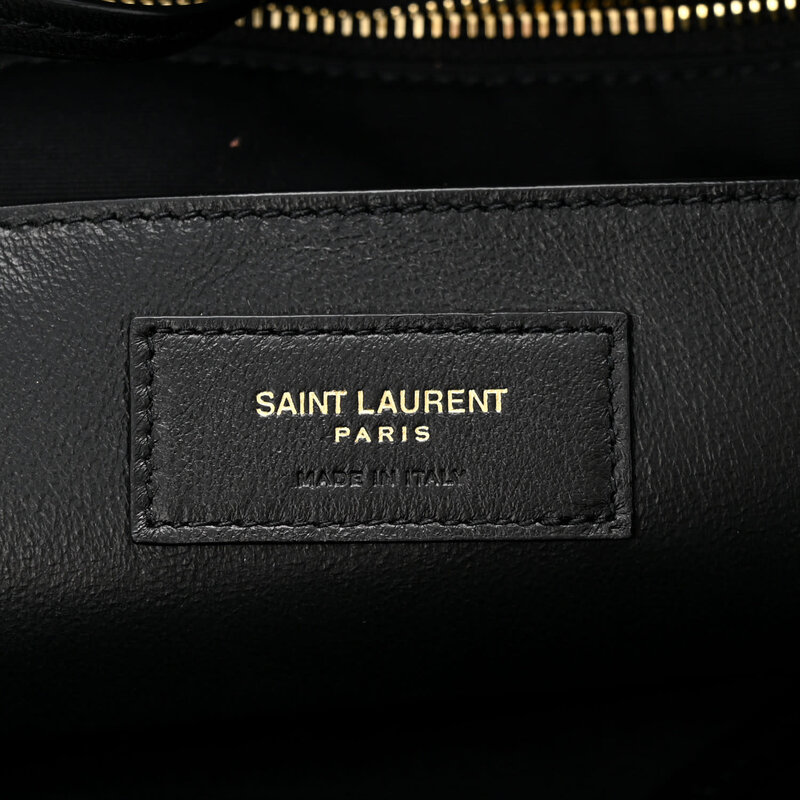SAINT LAURENT SAINT LAURENT LAMBSKIN BLACK JAMIE 4.3 CHAIN SHOULDER BAG LARGE