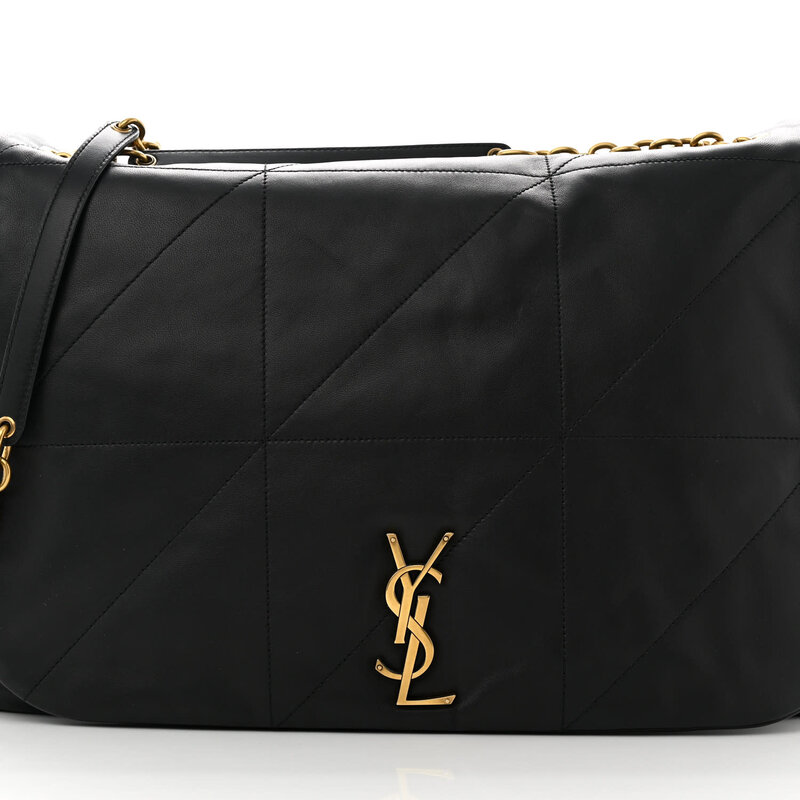 SAINT LAURENT SAINT LAURENT LAMBSKIN BLACK JAMIE 4.3 CHAIN SHOULDER BAG LARGE