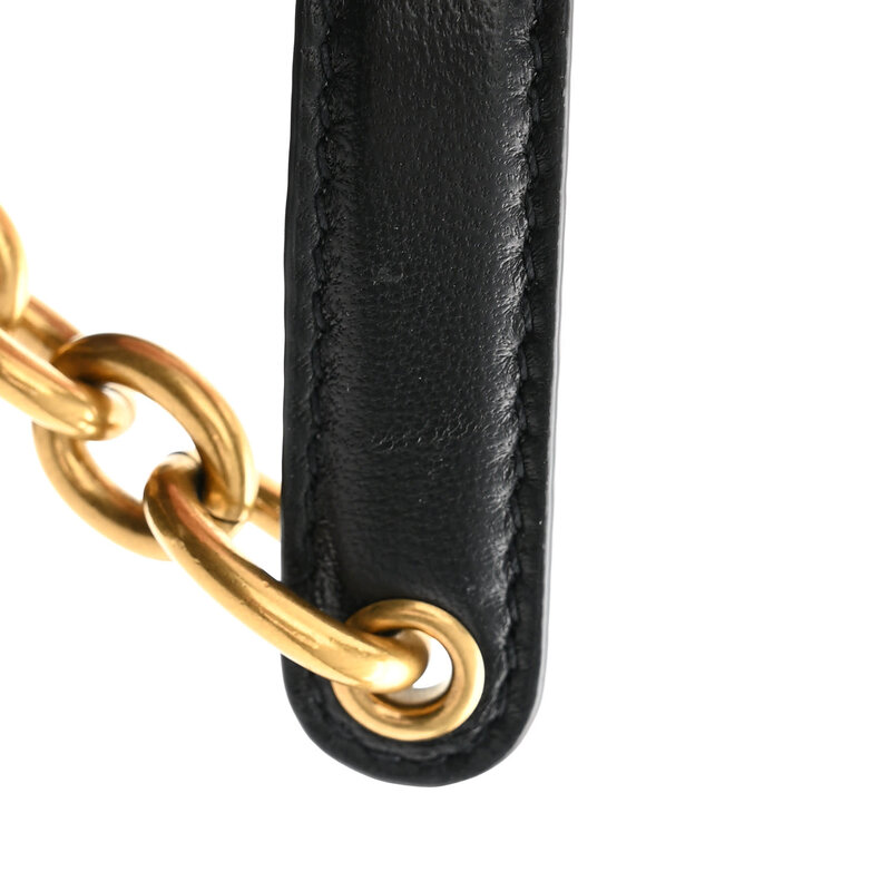 SAINT LAURENT SAINT LAURENT LAMBSKIN BLACK JAMIE 4.3 CHAIN SHOULDER BAG LARGE
