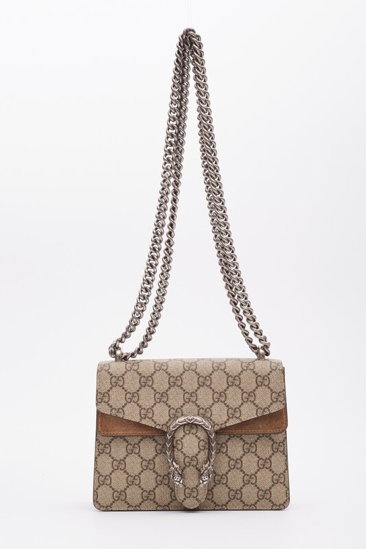 GUCCI GUCCI GG SUPREME EBONY MONOGRAM DIONYSUS MINI BAG (421970)