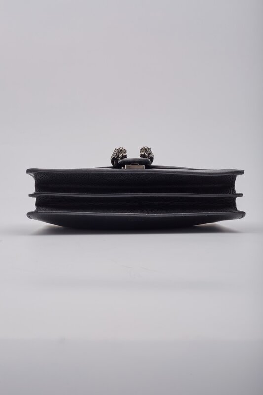 GUCCI GUCCI LEATHER BLACK CRYSTAL EMBELLISHED DIONYSUS BAG SMALL