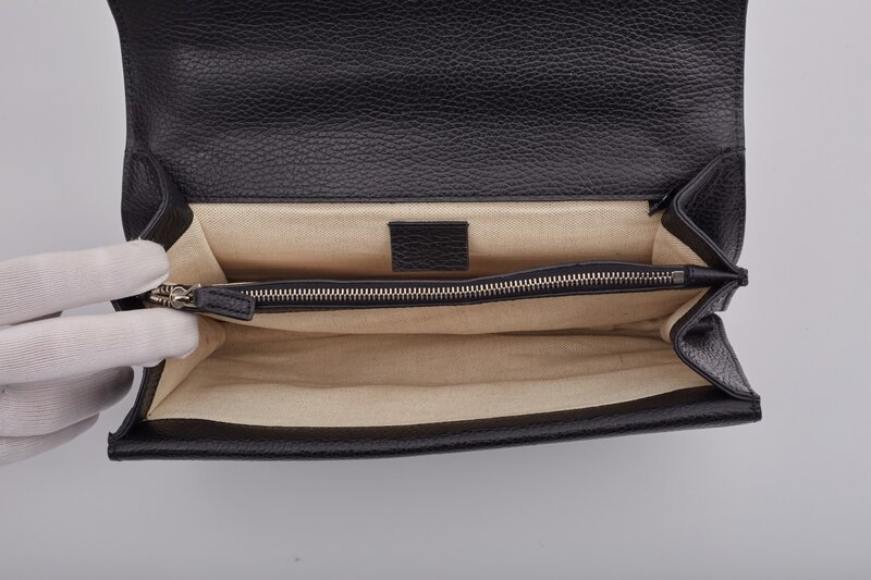 GUCCI GUCCI LEATHER BLACK CRYSTAL EMBELLISHED DIONYSUS BAG SMALL
