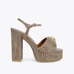 KURT GEIGER KURT GEIGER KENSINGTON PLATFORM HEEL (41) GOLD