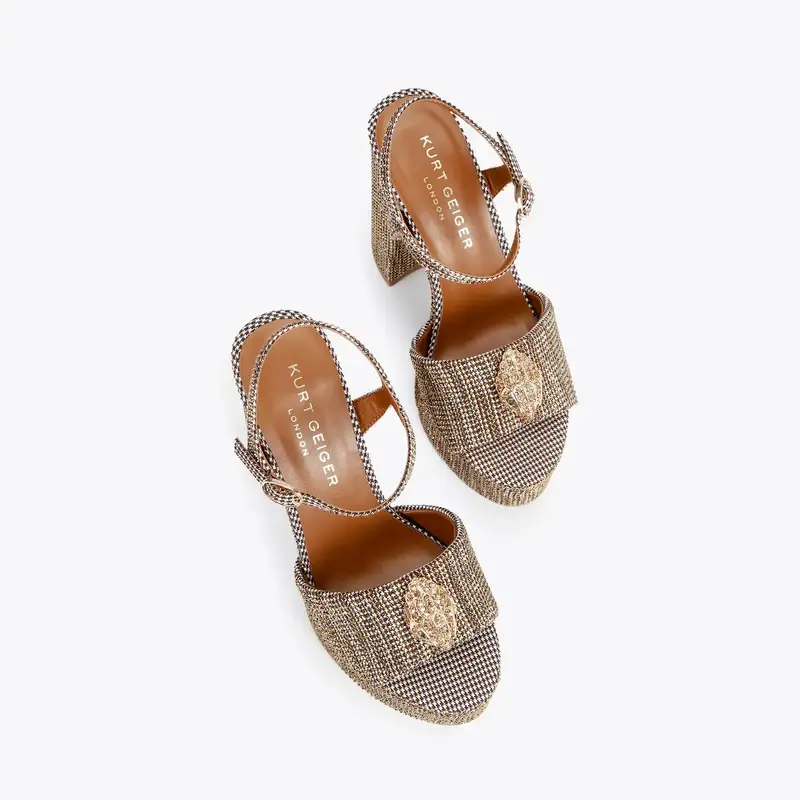 KURT GEIGER KURT GEIGER KENSINGTON PLATFORM HEEL (41) GOLD