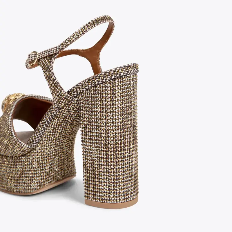 KURT GEIGER KURT GEIGER KENSINGTON PLATFORM HEEL (41) GOLD