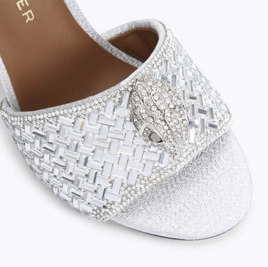 KURT GEIGER KENSINGTON SANDAL (41) SILVER - CRTBLNCHSHP