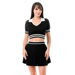 ZENDAYA TENNIS SET BLACK/WHITE L