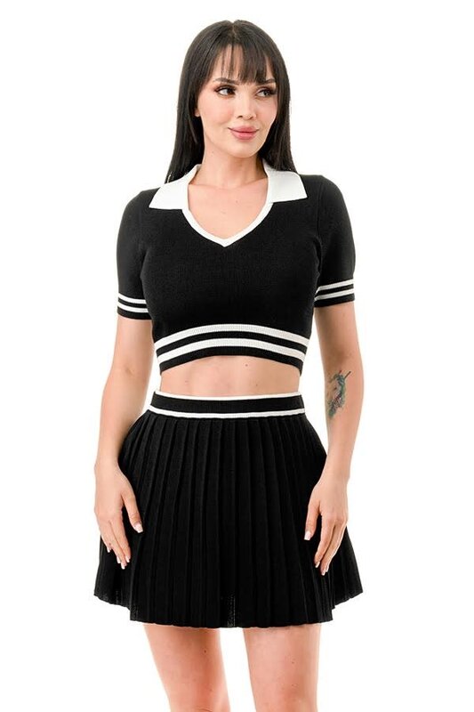 ZENDAYA TENNIS SET BLACK/WHITE L