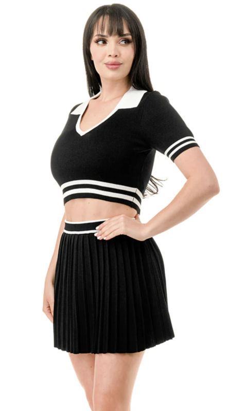 ZENDAYA TENNIS SET BLACK/WHITE L
