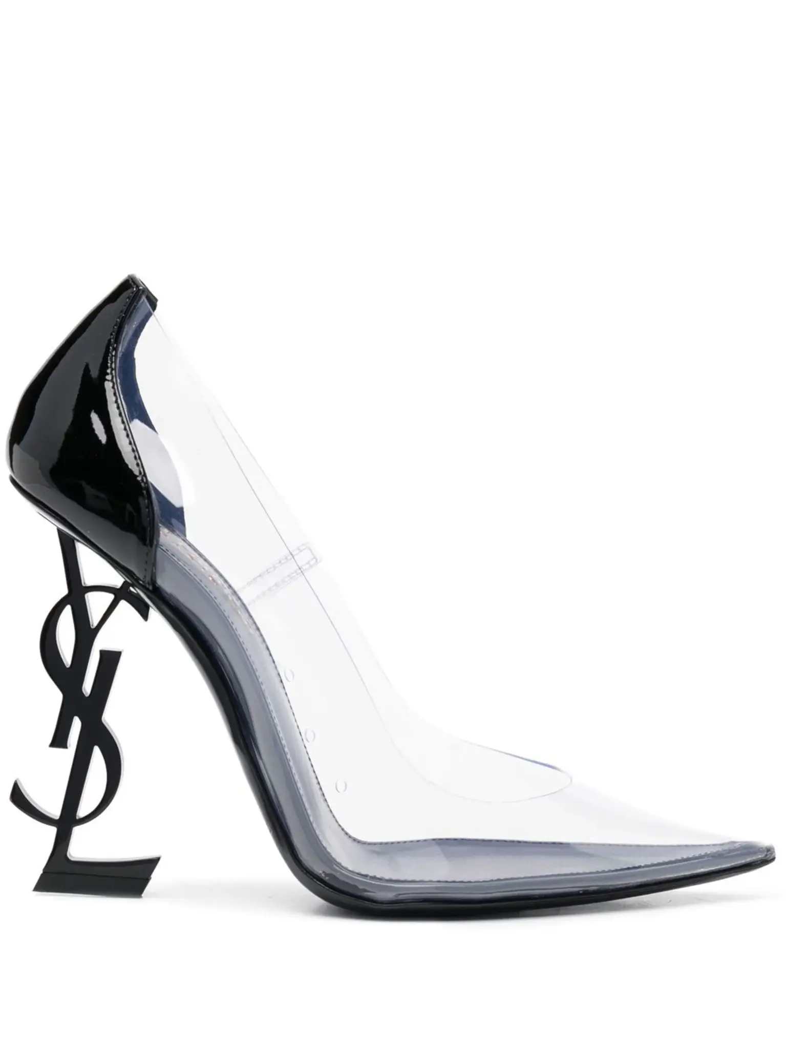 SAINT LAURENT SAINT LAURENT OPYUM PUMP TRANSPARENT/BLACK PATENT