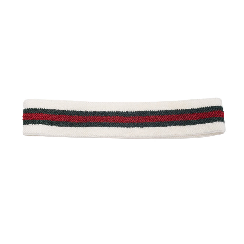 GUCCI GUCCI CLASSIC WEB WHITE ELASTIC HEADBAND