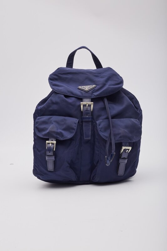 PRADA PRADA TESSUTO NYLON VELA BACKPACK NAVY BLUE