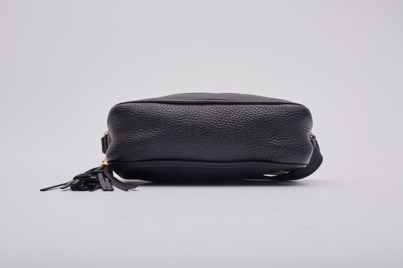 GUCCI GUCCI BLACK LEATHER SOHO DISCO CAMERA BAG MINI