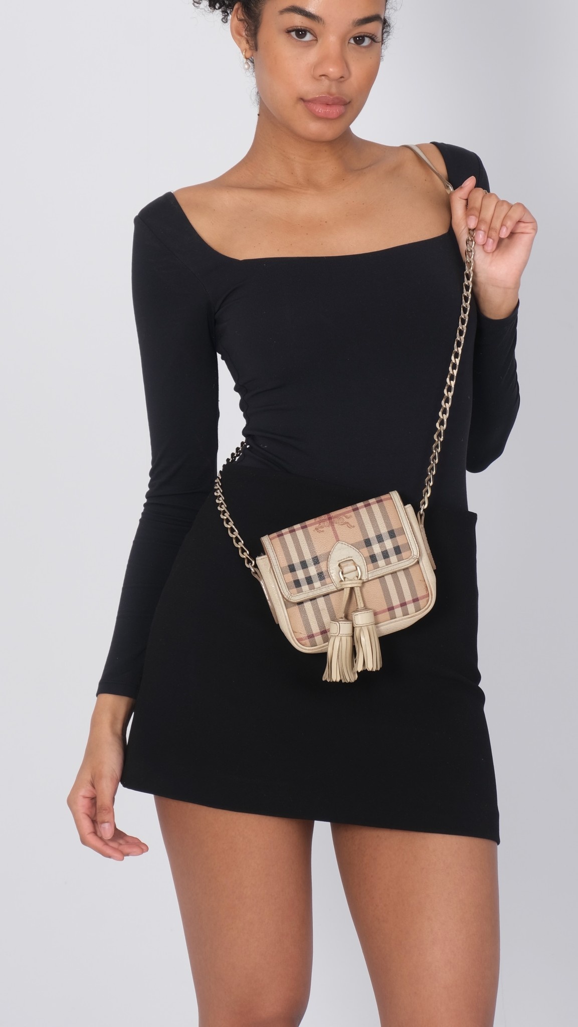 Black tassel crossbody bag online