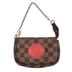 LOUIS VUITTON LOUIS VUITTON DAMIER EBENE TRUNKS & BAGS POCHETTE ACCESSOIRES MINI