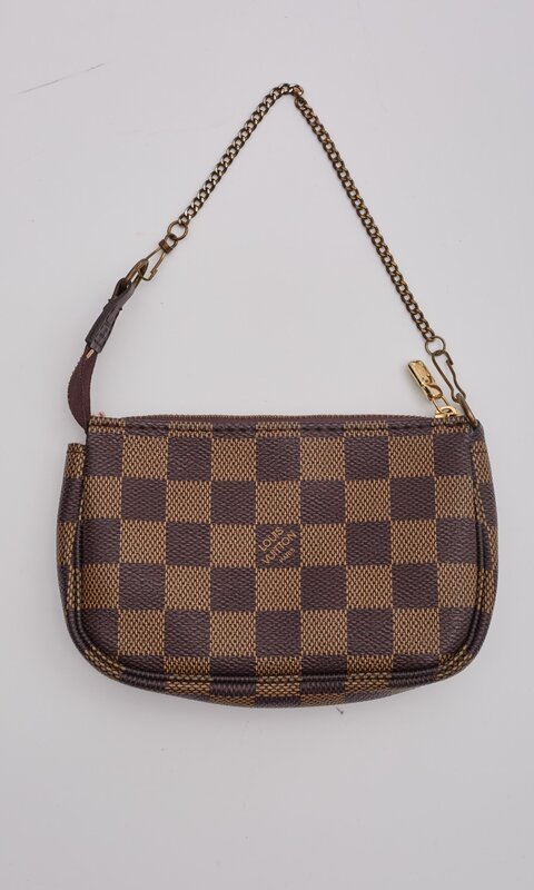 LOUIS VUITTON LOUIS VUITTON DAMIER EBENE TRUNKS & BAGS POCHETTE ACCESSOIRES MINI