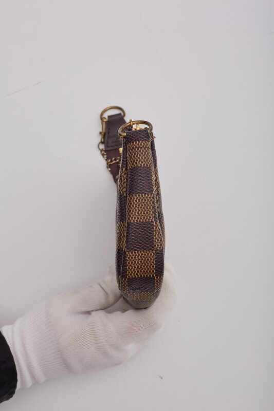 LOUIS VUITTON LOUIS VUITTON DAMIER EBENE TRUNKS & BAGS POCHETTE ACCESSOIRES MINI