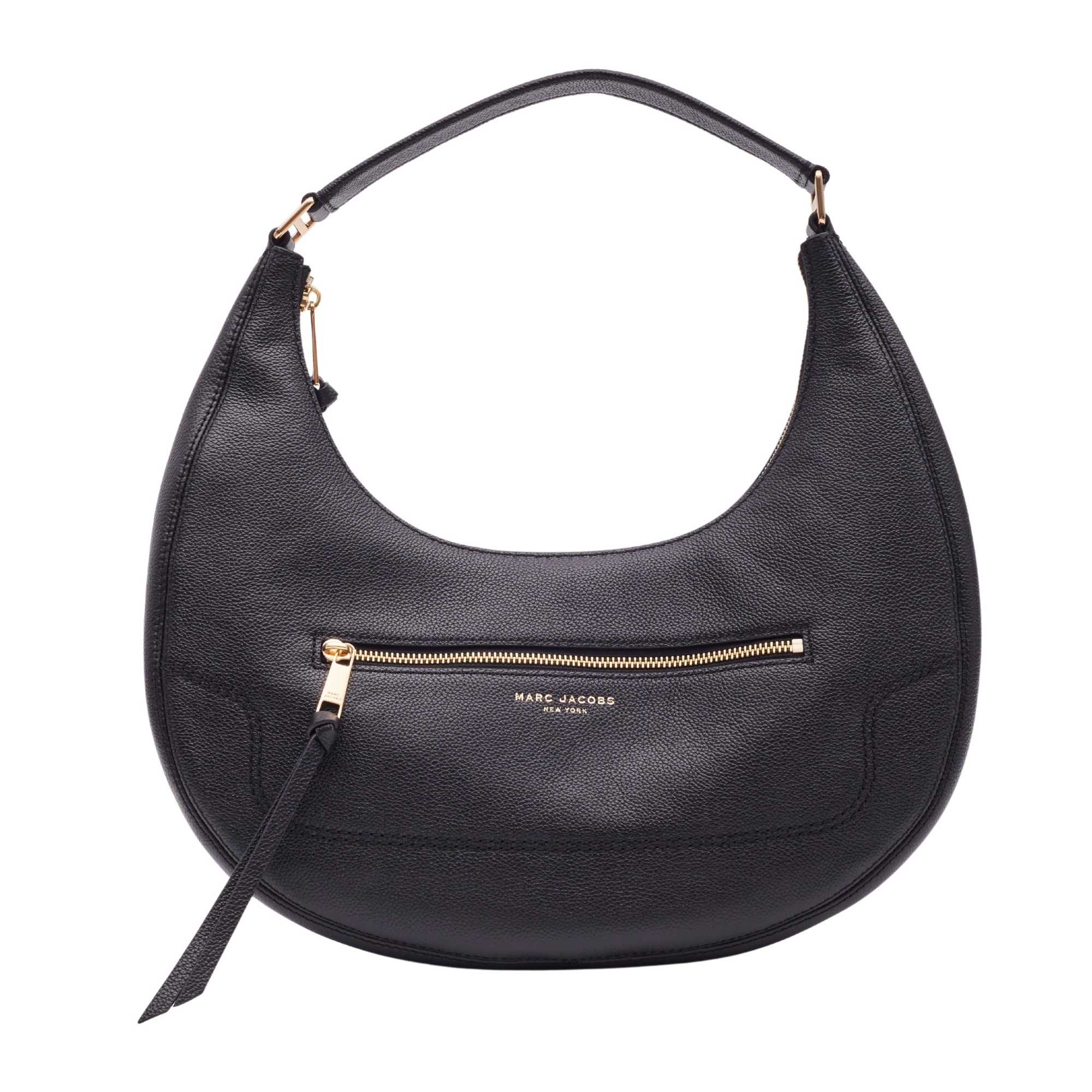 LEATHER BLACK CRESCENT SHOULDER BAG LARGE CRTBLNCHSHP