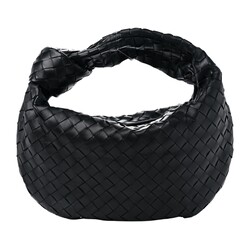 BOTTEGA VENETA BOTTEGA VENETA NAPPA BLACK INTRECCIATO TEEN JODIE BAG