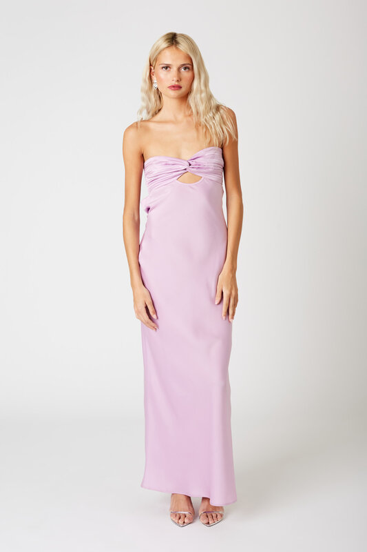 ARIEL STRAPLESS GOWN PINK S