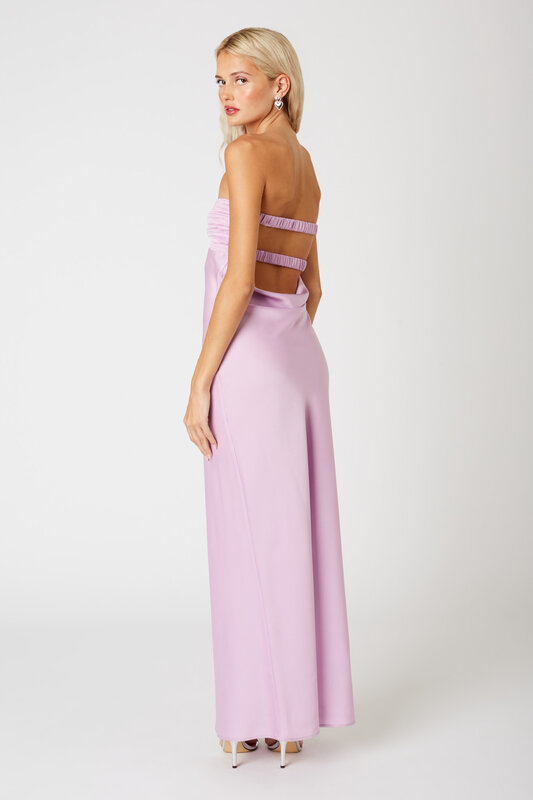 ARIEL STRAPLESS GOWN PINK S