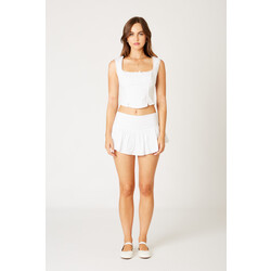 ABIGAIL SKORT WHITE L