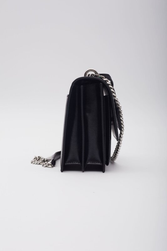 SAINT LAURENT SAINT LAURENT BLACK LEATHER CHAIN SUNSET SHOULDER BAG