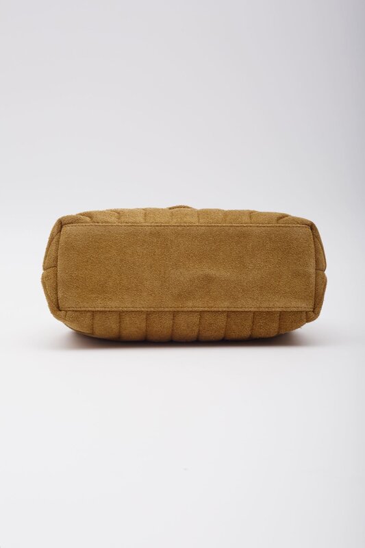 SAINT LAURENT SAINT LAURENT LOULOU SMALL CLASSIC SUEDE CHESTNUT BAG