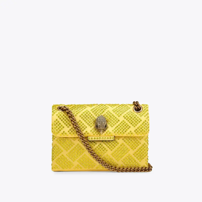 KURT GEIGER KURT GEIGER MINI KENSINGTON FABRIC YELLOW