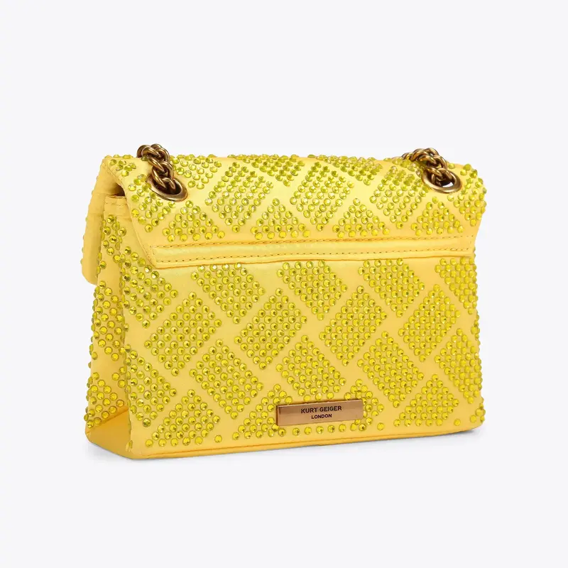 KURT GEIGER KURT GEIGER MINI KENSINGTON FABRIC YELLOW