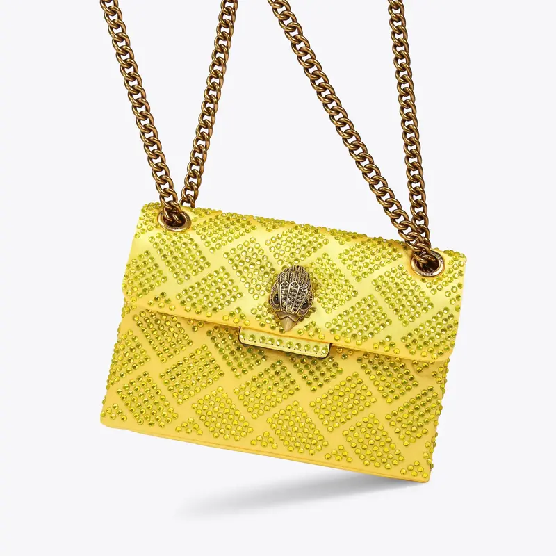 KURT GEIGER KURT GEIGER MINI KENSINGTON FABRIC YELLOW