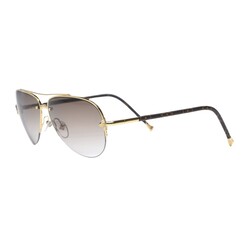 LOUIS VUITTON LOUIS VUITTON MONOGRAM PETITE VIOLA PILOTE AVIATOR SUNGLASSES BROWN