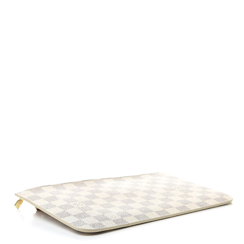 LOUIS VUITTON DAMIER AZUR NEVERFULL GM POCHETTE BEIGE